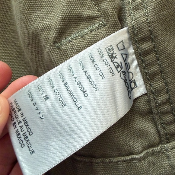 ABLE Lucia Military Jacket Womens XS Green Canvas Chore Coat Utility - Picture 5 of 7